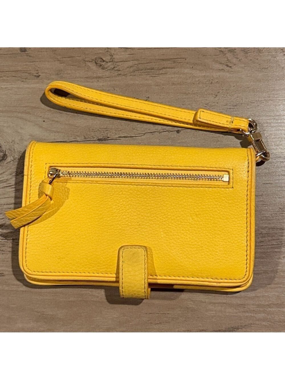 Tory Burch Britten Smartphone Wallet Yellow - Picture 5 of 9